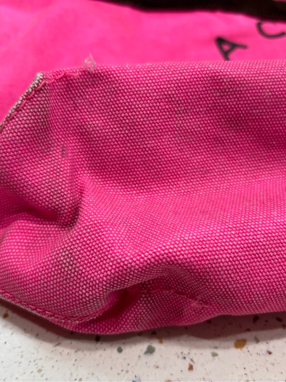 Marc Jacobs Hot‎ Pink Canvas Logo Tote - Picture 11 of 14